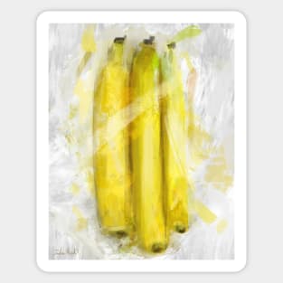 Rectangle Bananas Painted in a Contemporary Style Sticker